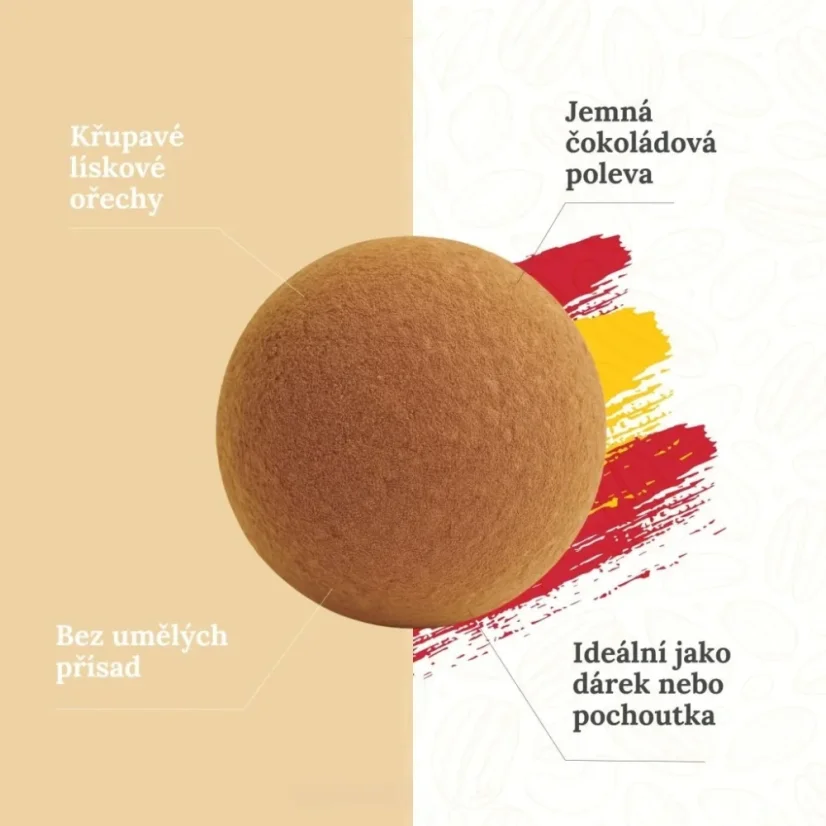 Lískové ořechy v bílé čokoládě se skořicí (400 g)