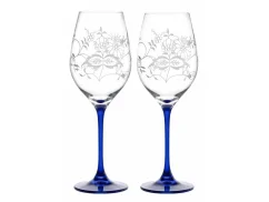 Sklenice na víno s krystaly Preciosa 360 ml - Cibulák 2 ks