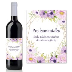 Víno pro pro nejlepší kamarádku - Kopretiny 0,75L