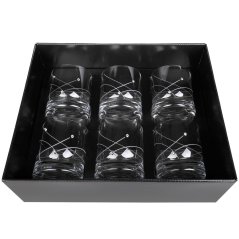 Sklenice na whisky 300 ml s krystaly Preciosa - Celebration 6 ks