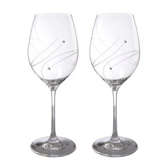 Sada 2 ks sklenic na víno s krystaly Preciosa 470 ml - Celebration