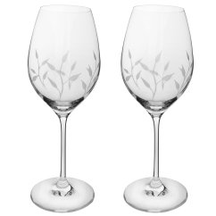 Sklenice na víno  470 ml - lístky 2ks