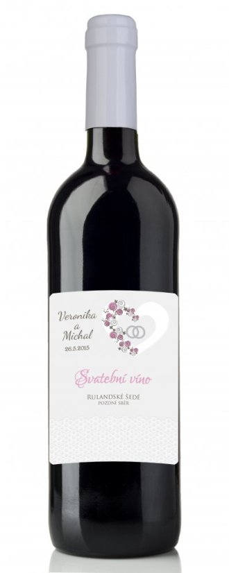 Svatební etiketa na víno 0,75l - SE220003