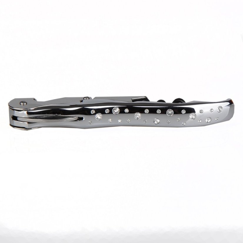 Vývrtka Pulltap´s Classic zdobená krystaly Swarovski - Chromová