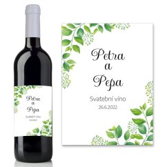 Svatební etiketa na víno 0,75l - SE220015