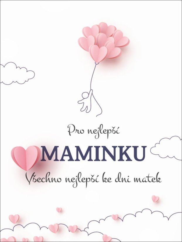 Dárkové víno s etiketou ke dni matek