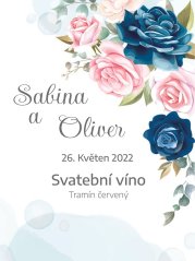 Svatební etiketa na víno 0,75l - SE220017