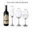 Linie - sada 2 ks sklenic na víno s krystaly Preciosa 470 ml
