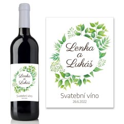 Svatební etiketa na víno 0,75l - SE220013