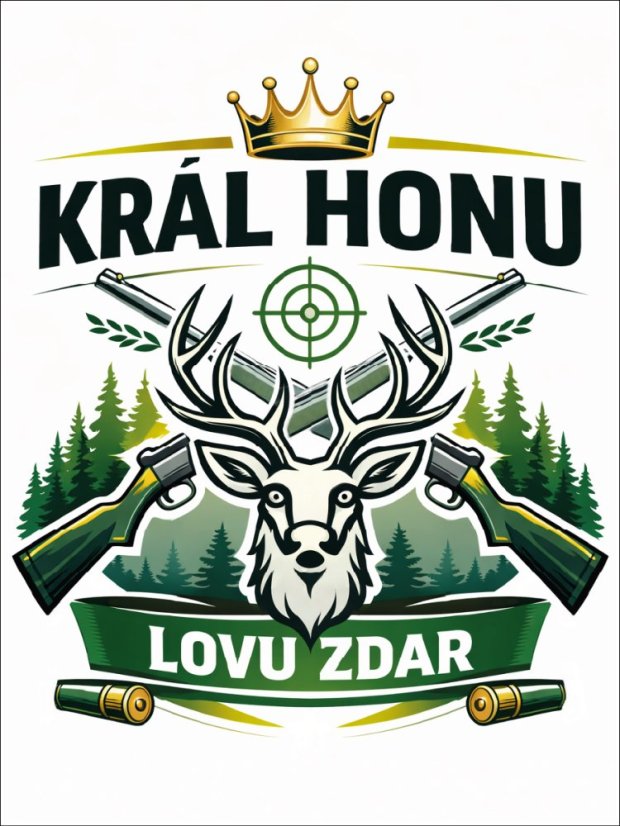 Dárek pro myslivce víno s etiketou "Král honu"