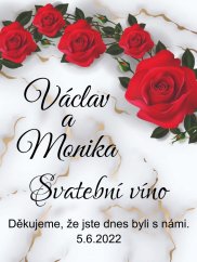Svatební etiketa na víno 0,75l - SE220008