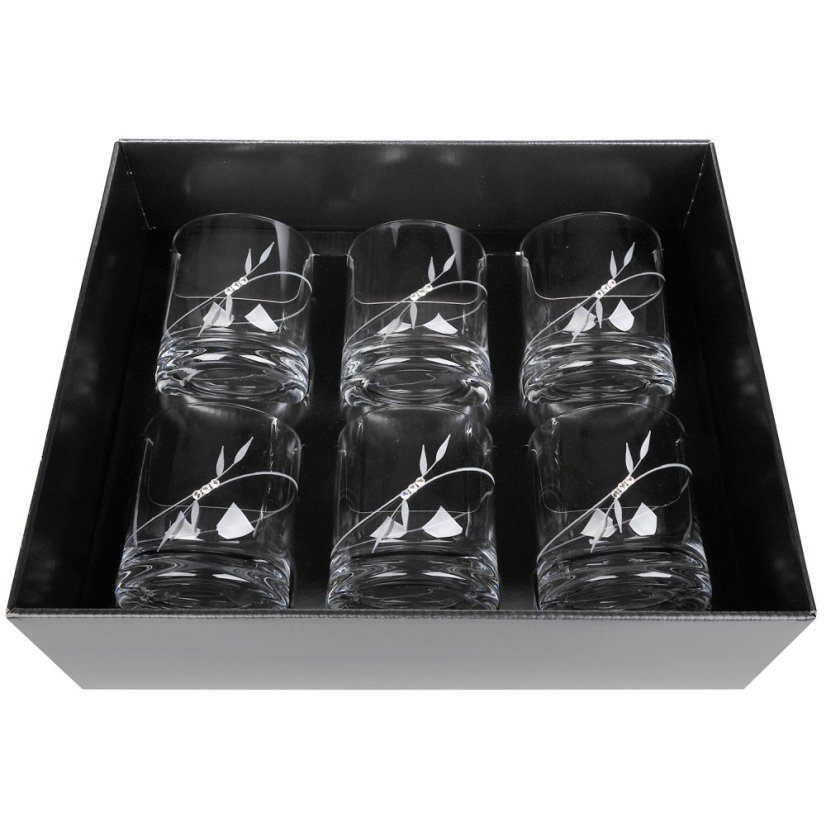 Sklenice na whisky 300 ml s krystaly Swarovski - Plant 6 ks