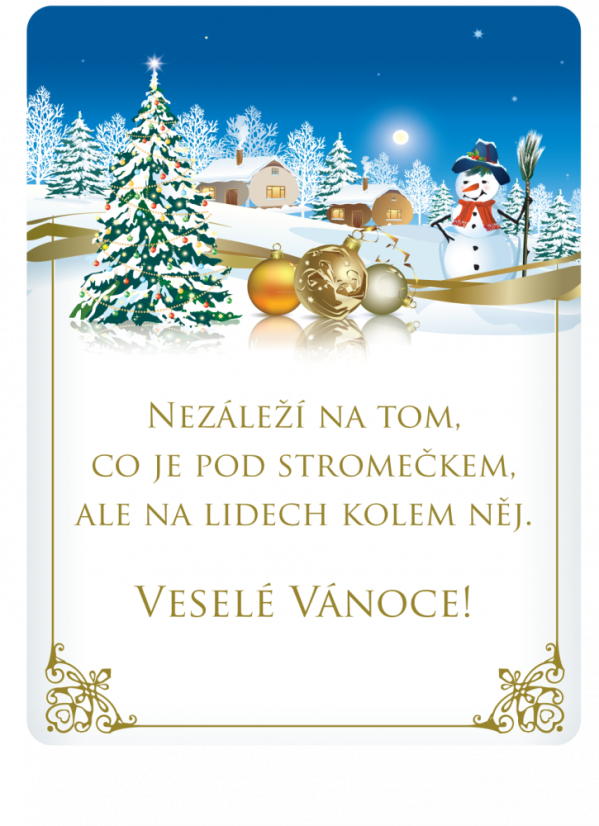 Vánoční přání  - víno
