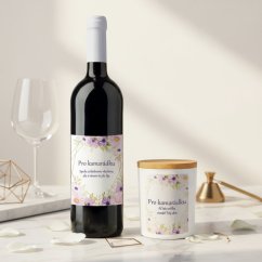 Dárkový set „Pro kamarádku“ - Víno a Svíčka