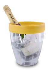 Chladící nádoba na víno a sekt - žlutá silikon