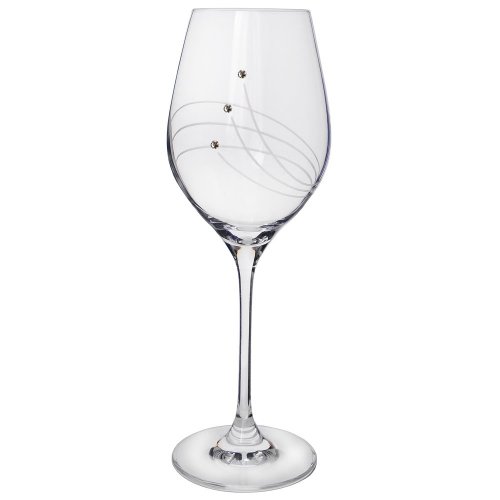 Sklenice na víno s krystaly Preciosa 360 ml - linie 6ks