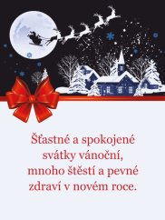 Vánoční samolepící etiketa na víno 0,75l - VE0003