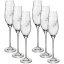 Sklenice na sekt  s krystaly Preciosa 210ml - Srdce 6ks