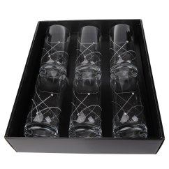 Sklenice na nealko 250 ml s krystaly Preciosa - Celebration 6ks