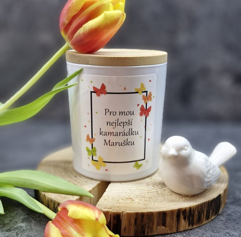 Vonná sójová svíčka - Pro nejlepší kamarádku se jménem - 200g