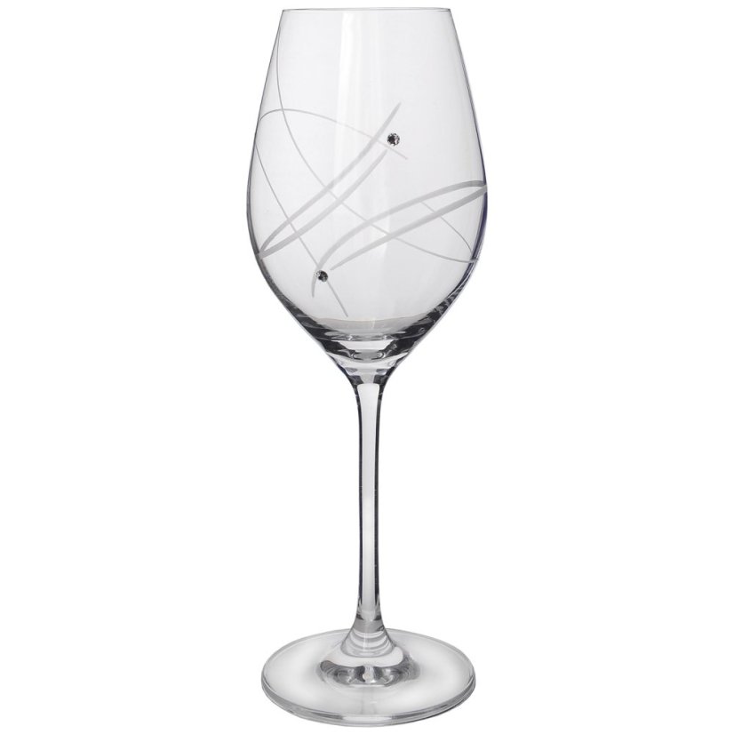 Sklenice na víno s krystaly Preciosa 360 ml - Celebration 2ks