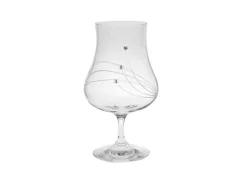 Sklenice na rum s krystaly Preciosa 220ml - Linie 4ks