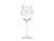Sklenice na víno s krystaly Preciosa 360 ml - Flora 4 ks
