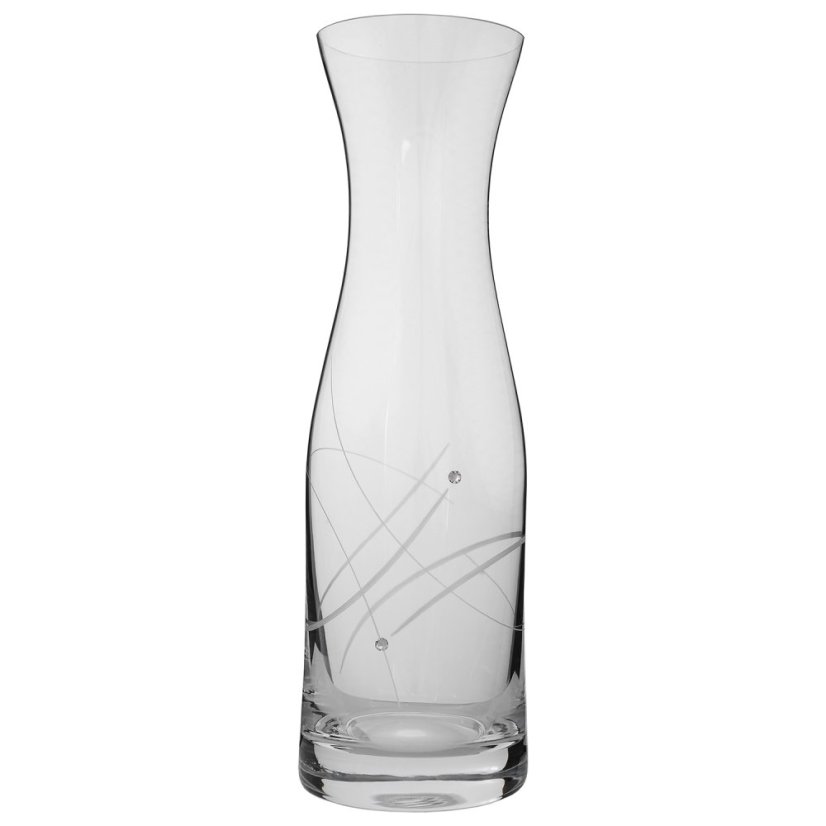 Karafa s broušeným dekorem a krystaly Swarovski