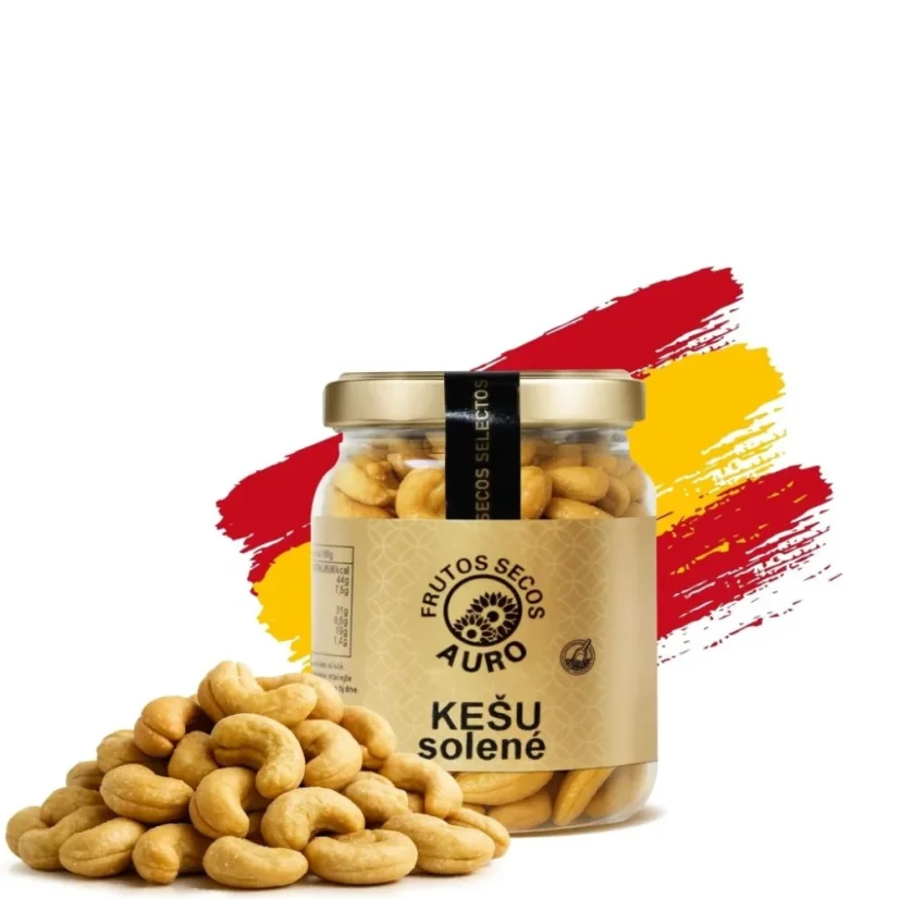 Kešu ořechy pražené solené (125 g)