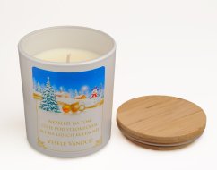 Vonná sójová svíčka s vánočním věnováním - 200g