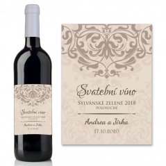Svatební etiketa na víno 0,75l - SE220004