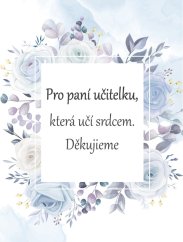 Víno 0,75l s etiketou Pro paní učitelku - modrá PU25005