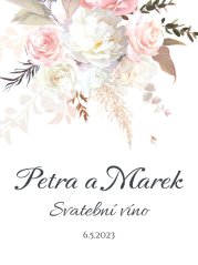 Svatební etiketa na víno 0,75l - SE220040