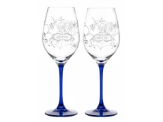Sklenice na víno s krystaly Preciosa 360 ml - Cibulák 2 ks