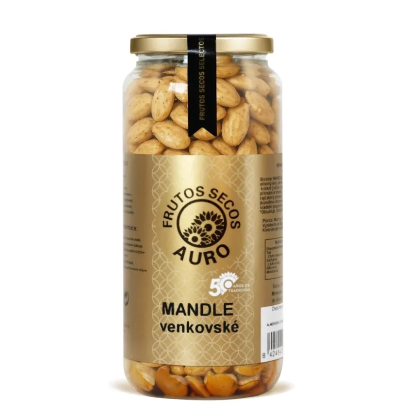 Mandle pražené Venkovské s cibulkou, rajčaty a česnekem (440 g)