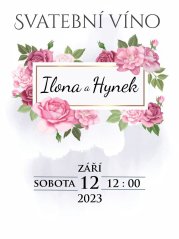 Svatební etiketa na víno 0,75l - SE220038