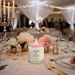 Svatební vonná sójová svíčka 200g