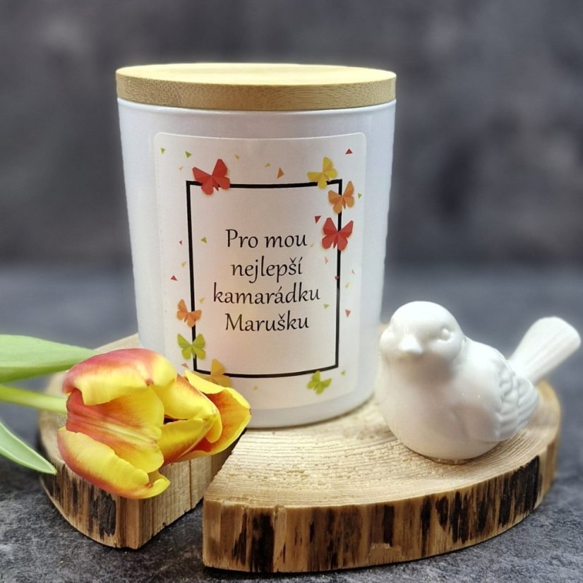 Vonná sójová svíčka - Pro nejlepší kamarádku se jménem - 200g