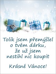 Víno s Vánoční etiketou - Dárek
