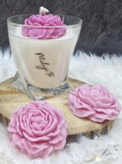 Sójová svíčka „Miluji Tě“  jasmín a vanilka 210g