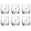 Sklenice na whisky Globo 350 ml s krystaly Preciosa - Plant 6 ks