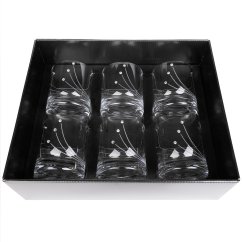 Sklenice na whisky 300 ml s krystaly Swarovski - Linie 6 ks