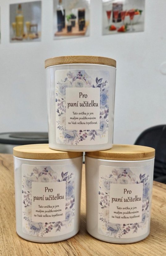 Vonná sójová svíčka - Pro paní učitelku - 200g