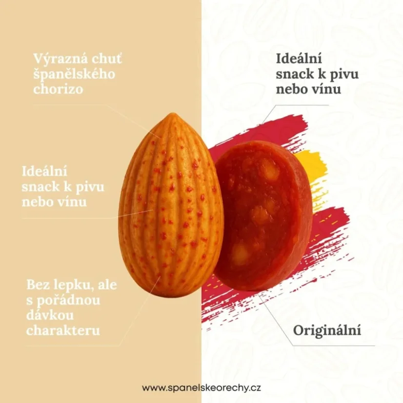 Mandle pražené s příchutí Chorizo (215 g)