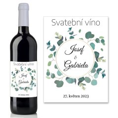 Svatební etiketa na víno 0,75l - SE220050