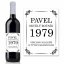 Etiketa na víno 0,75l  - přání k narozeninám NA220001