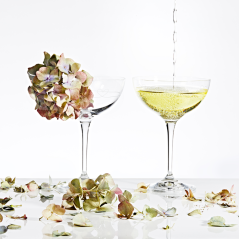 Sklenice na víno Diamond Heart 210 ml - 2ks