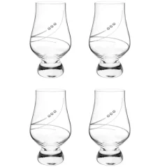 Sklenice na rum s krystaly Preciosa 160 ml - Stuhy 4 ks