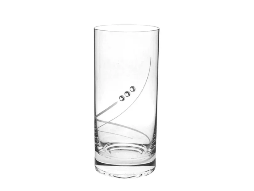 Sklenice na nealko 250 ml s krystaly Preciosa - Stuhy 4 ks