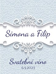 Svatební etiketa na víno 0,75l - SE220027